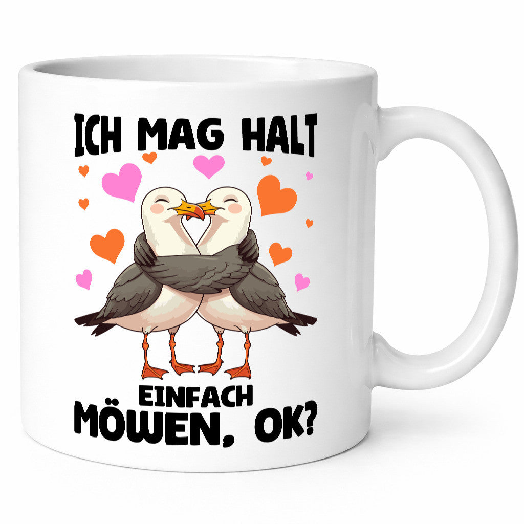 Ich mag halt einfach möwen ok | lustiger Spruch Geschenk Humor Geschenkidee