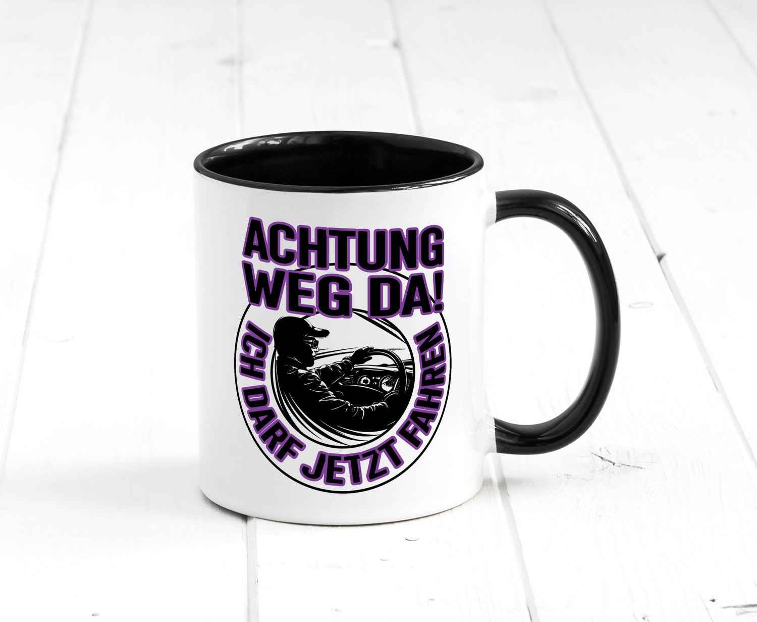 Achtung weg da ich darf jetzt Fahren | Führerschein lustig Humor Geschenkidee