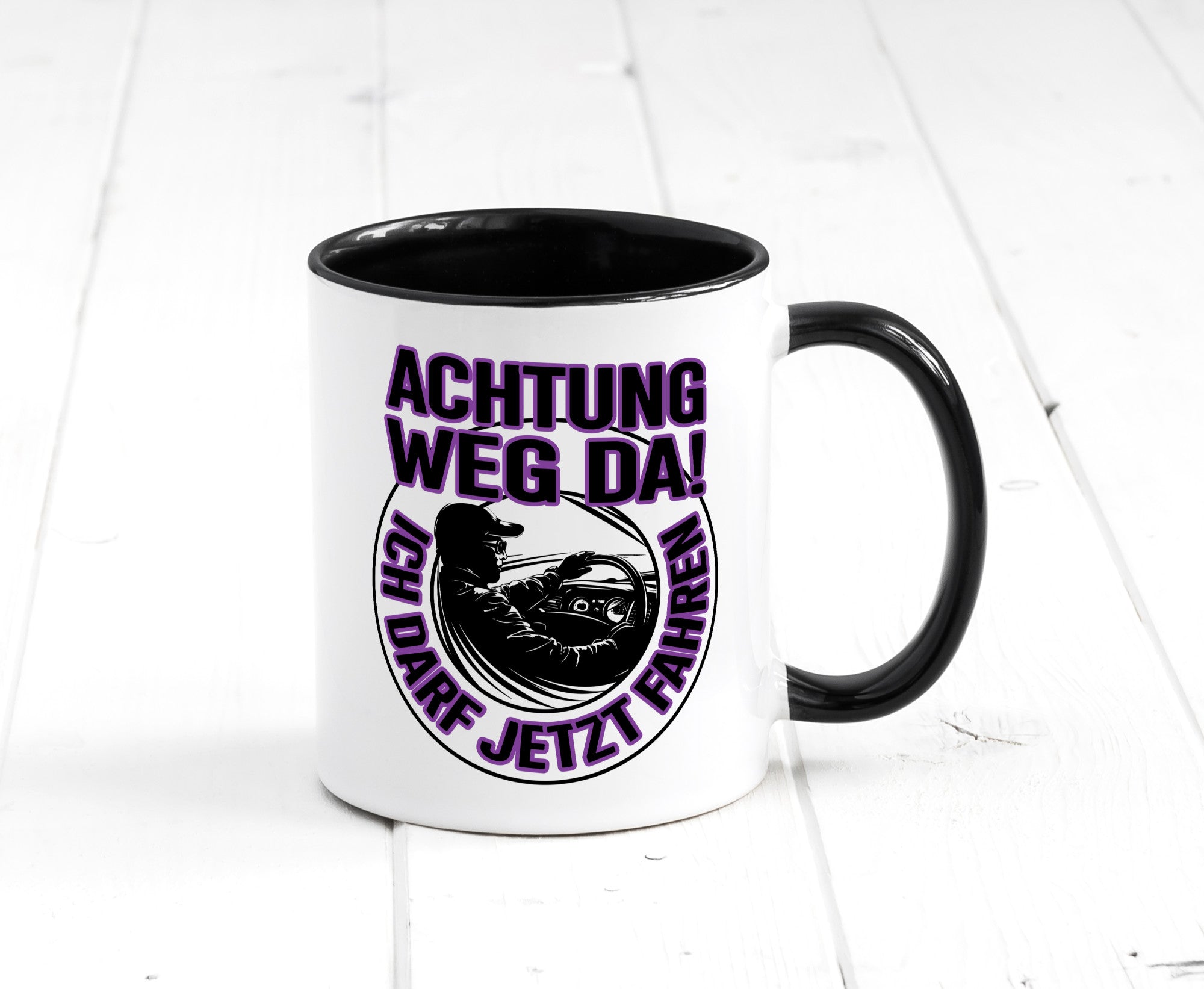 Achtung weg da ich darf jetzt Fahren | Führerschein lustig Humor Geschenkidee