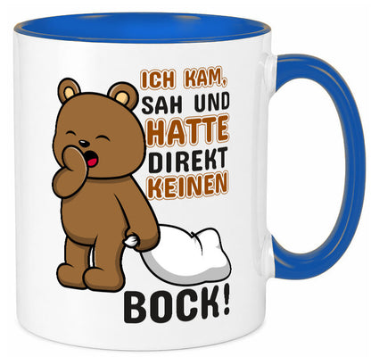 Direkt keinen Bock! | Büro Faultier Morgenmuffel Geschenk Arbeit Kollegen