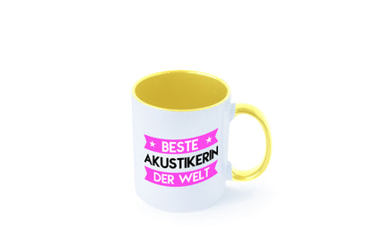 Best Akustikerin | Akustik Hörgeräteakustik Humor Geschenkidee Tasse