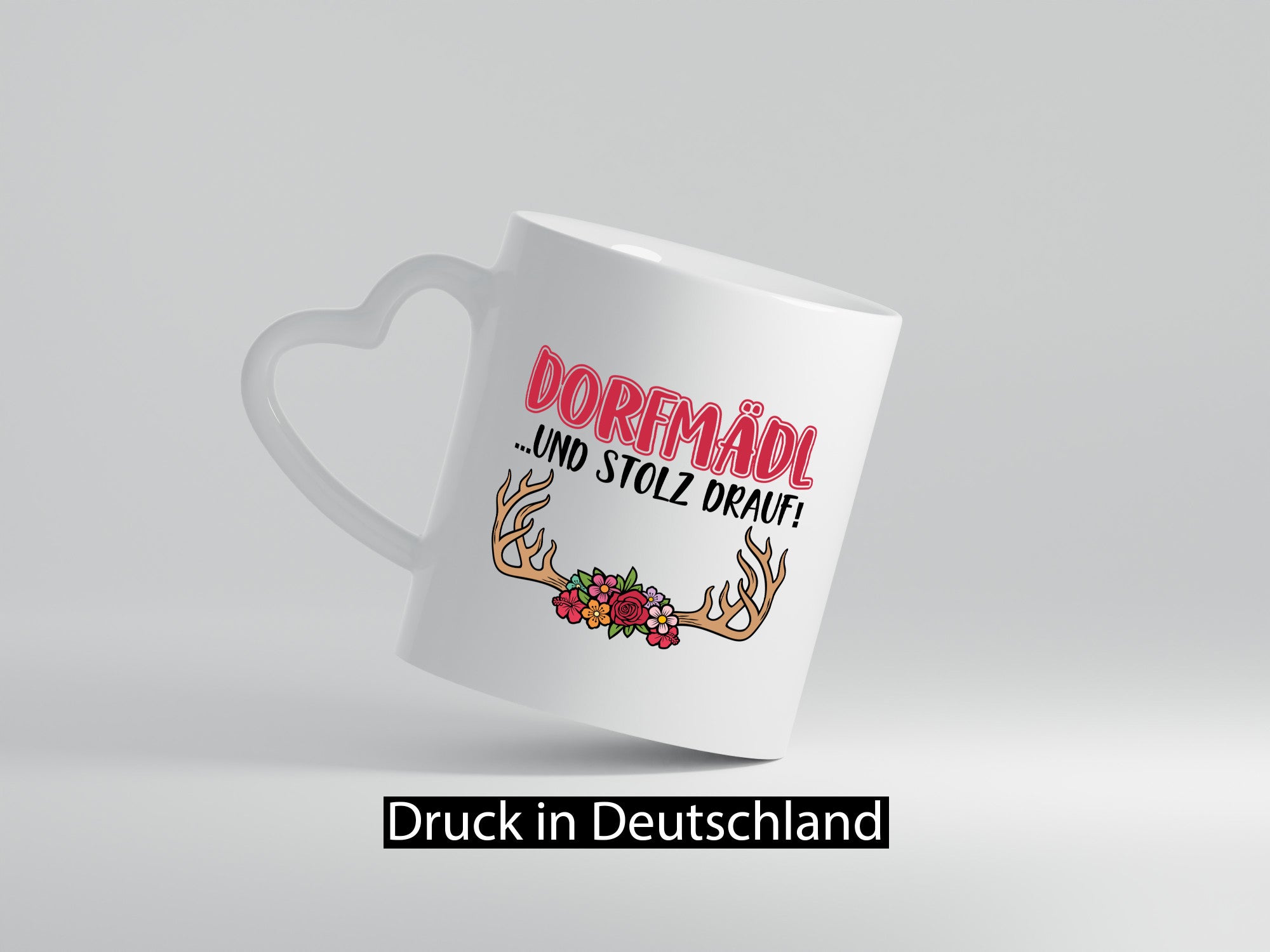 Dorfmädl | Dorfmädchen Tasse Blumen Dorfkind lustiger Spruch Geschenk Humor