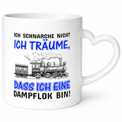 Ich schnarche nicht | Schnarcher Tasse Dampflok Witz lustiger Spruch Geschenk