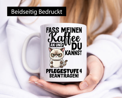 Fass meinen Kaffee an | Pflegestufe 4 Krankenschwester v3 Geschenkidee Humor