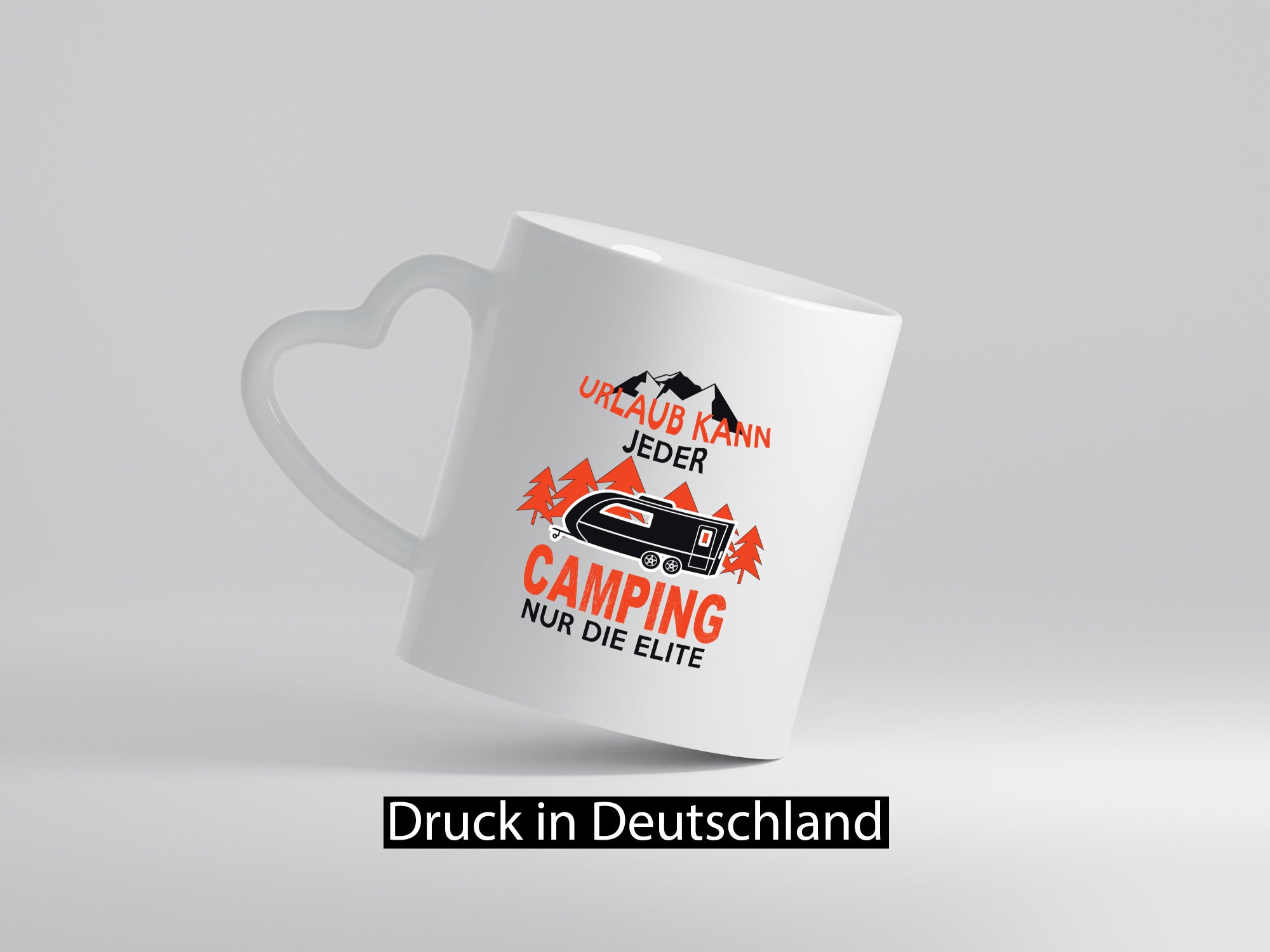 Urlaub kann jeder Camping nur die Elite | Wohnwagen Geschenkidee Humor Tasse