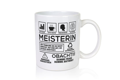 Achtung Probleme Meisterin | Meisterbrief lustig Humor Geschenkidee Geschenk
