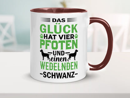 Das Glück hat 4 Pfoten | Hundeliebhaber Ich liebe Hunde Geschenk Tierliebhaber