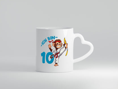 Ich bin 10 | 10. Geburtstag Karate Kampfsport Affe Geschenk Geschenkidee