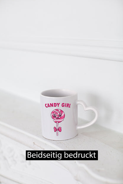 Candy Girl | Lolly Schleife Geschenkidee Humor Tasse