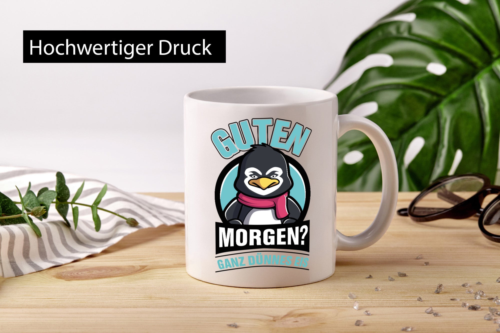 Guten Morgen? Ganz Dünnes Eis | Pinguin Geschenk Humor Geschenkidee lustiger