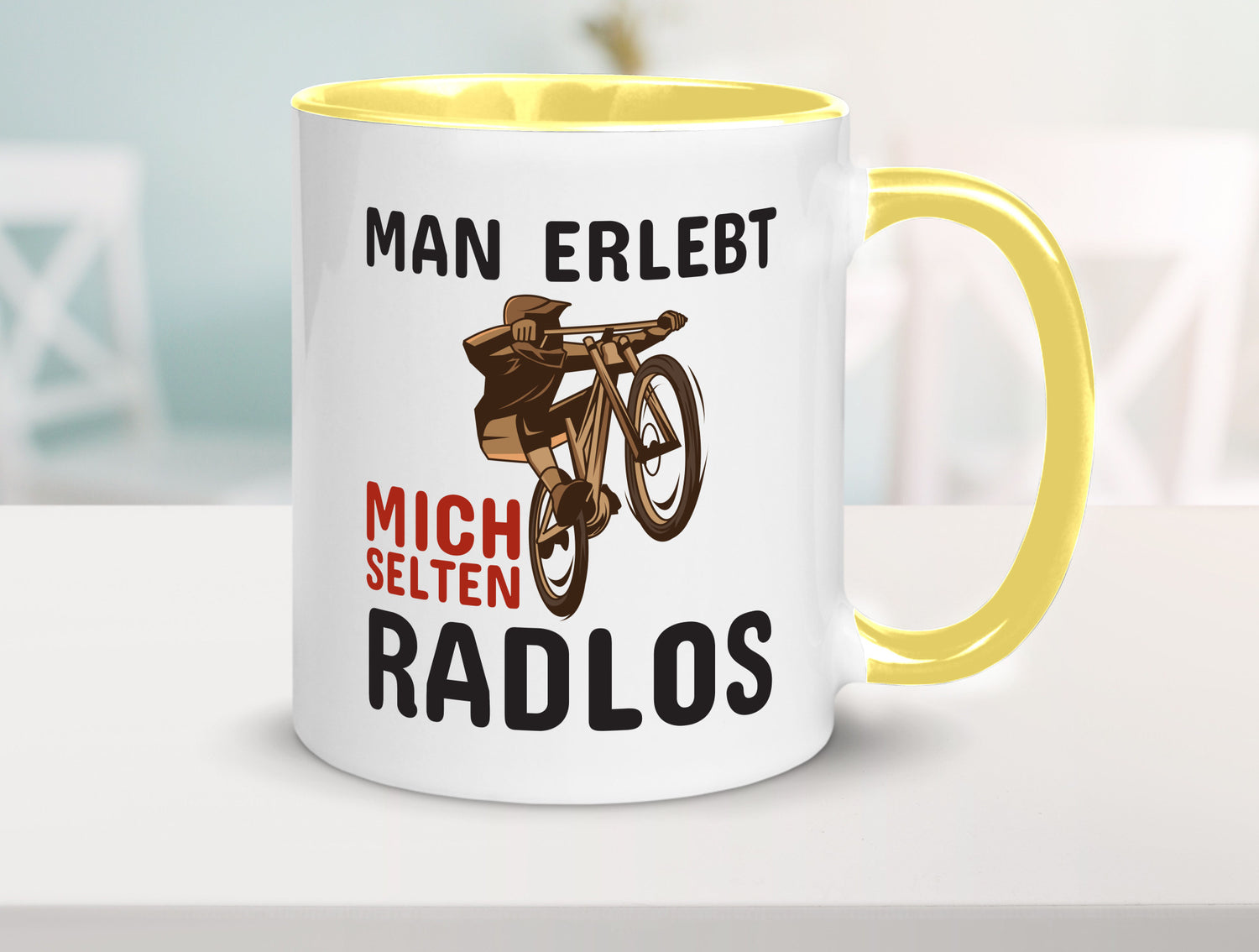 Selten Radlos | Spruchtasse Fahrrad Männer Humor lustiger Spruch Geschenk