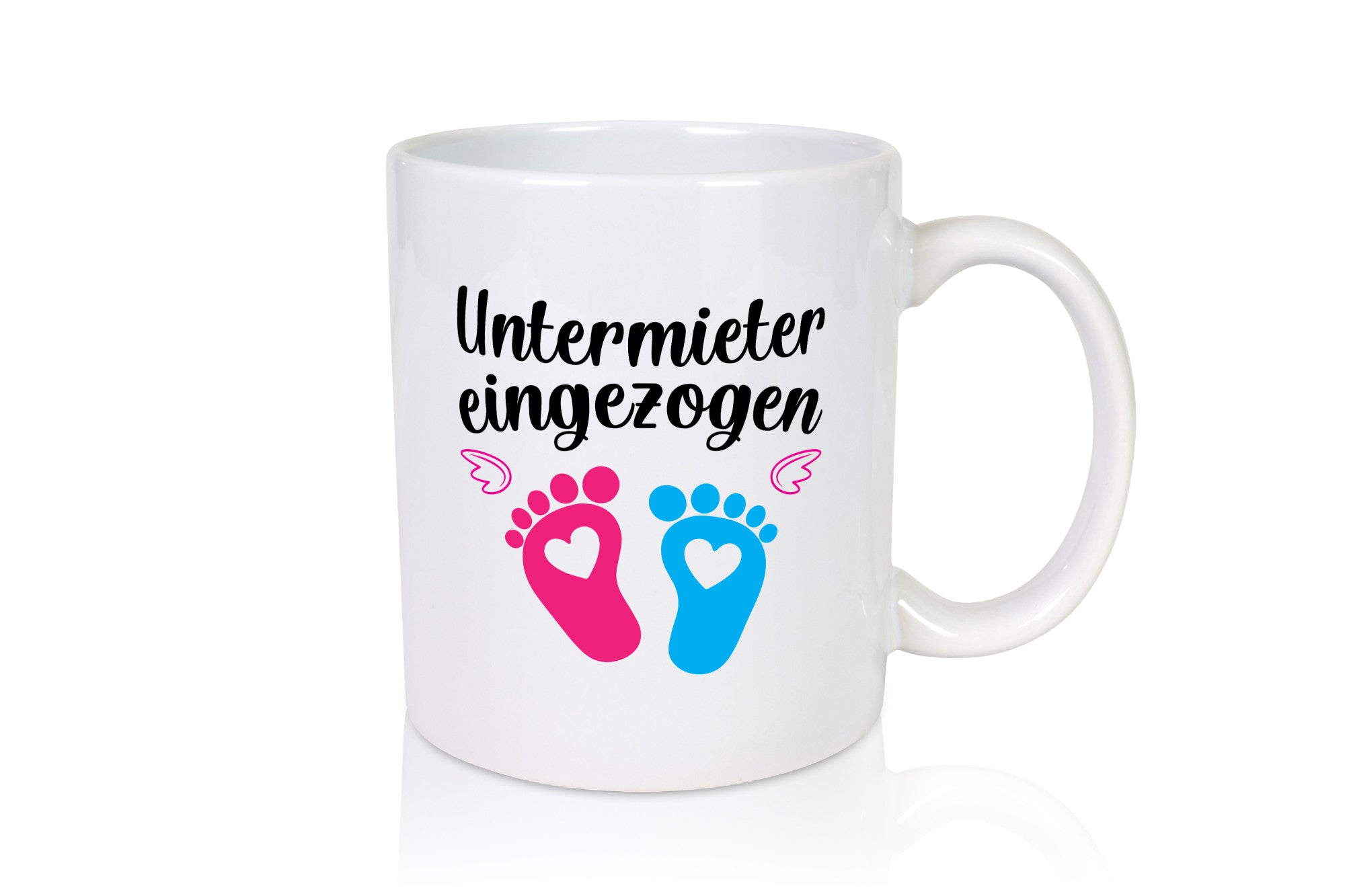 Untermieter eingezogen | Babyfüsschen Humor Geschenkidee Tasse