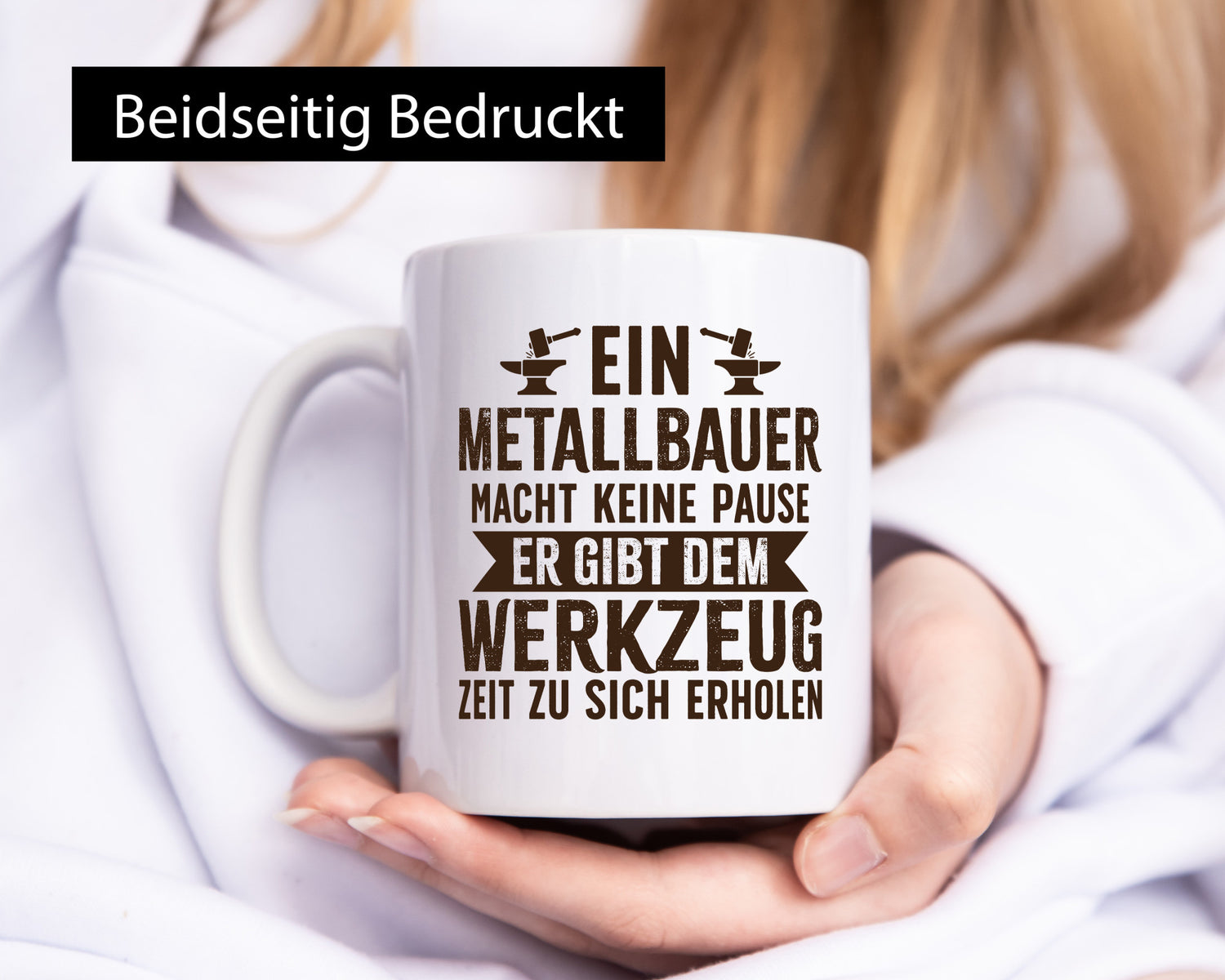 Metallbauer gibt Werkzeug Erholungszeit | Amboss Hammer lustiger Spruch