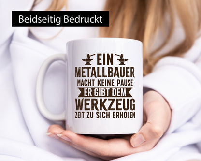 Metallbauer gibt Werkzeug Erholungszeit | Amboss Hammer lustiger Spruch