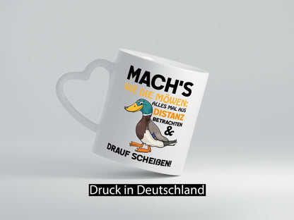 Scheiß drauf Geschenk Humor Geschenkidee lustiger Spruch Tasse