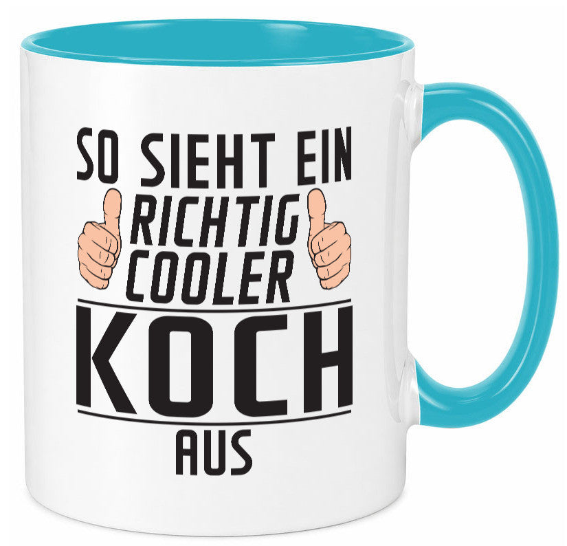 Richtig Cooler Koch | Chefkoch Humor Arbeit Kollegen Büro Geschenkidee Tasse