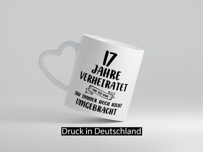 17 Jahre Verheiratet, immer noch am Leben! lustiger Spruch Geschenk Humor