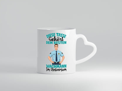 Im Universum: Wachmann | Wachpersonal Nachtwächter Geschenkidee Humor Tasse