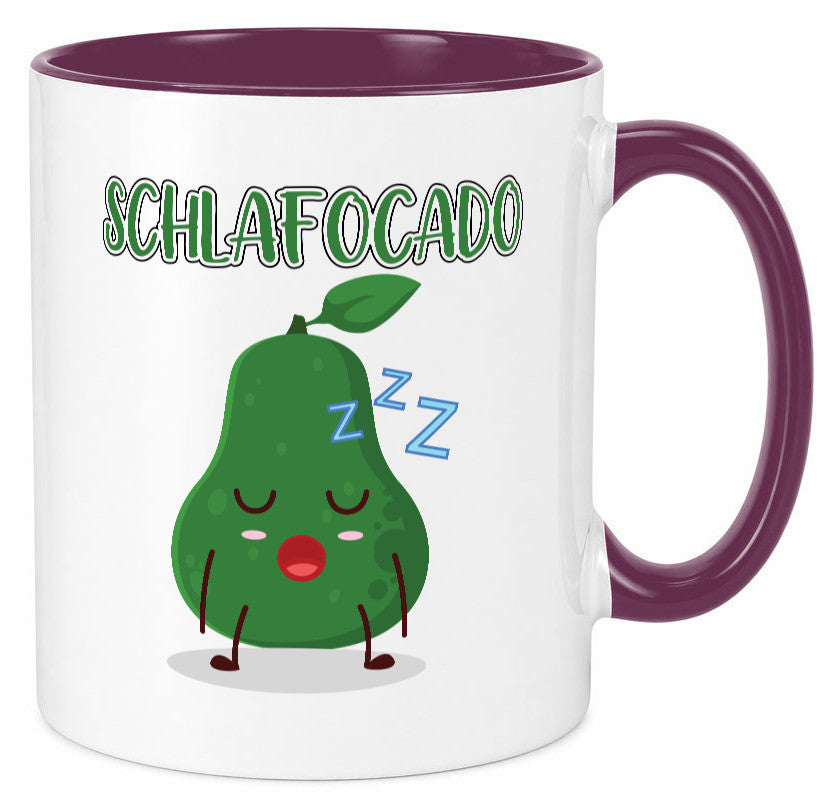 Schlafocado | Müde Avocado ich will noch Schlafen lustiger Spruch Geschenk Tasse