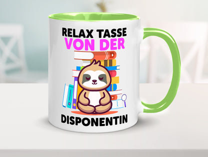 Relax Tasse: Disponentin | Zuteilerin lustig Humor Geschenkidee Geschenk Tasse