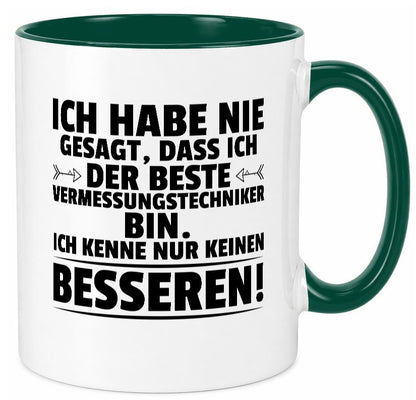 Der Beste Vermessungstechniker | Techniker lustiger Spruch Geschenk Humor Tasse