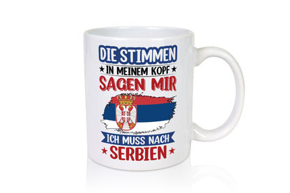 Serbien | Urlaub Stimmen in meinem Kopf Traumland v2 Geschenk Humor