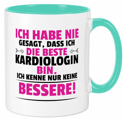 Die Beste Kardiologin | Kardiologie lustig Humor Geschenkidee Geschenk Tasse