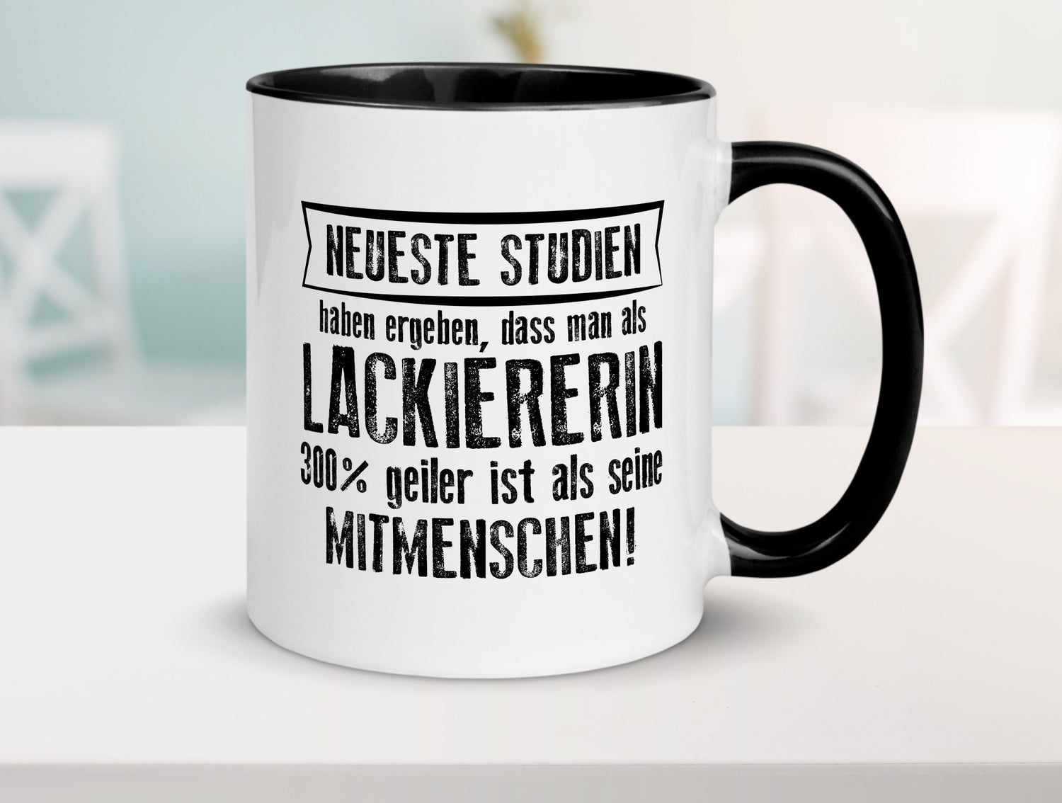 Neuste Studien: Lackiererin | lackieren Humor Geschenkidee Tasse