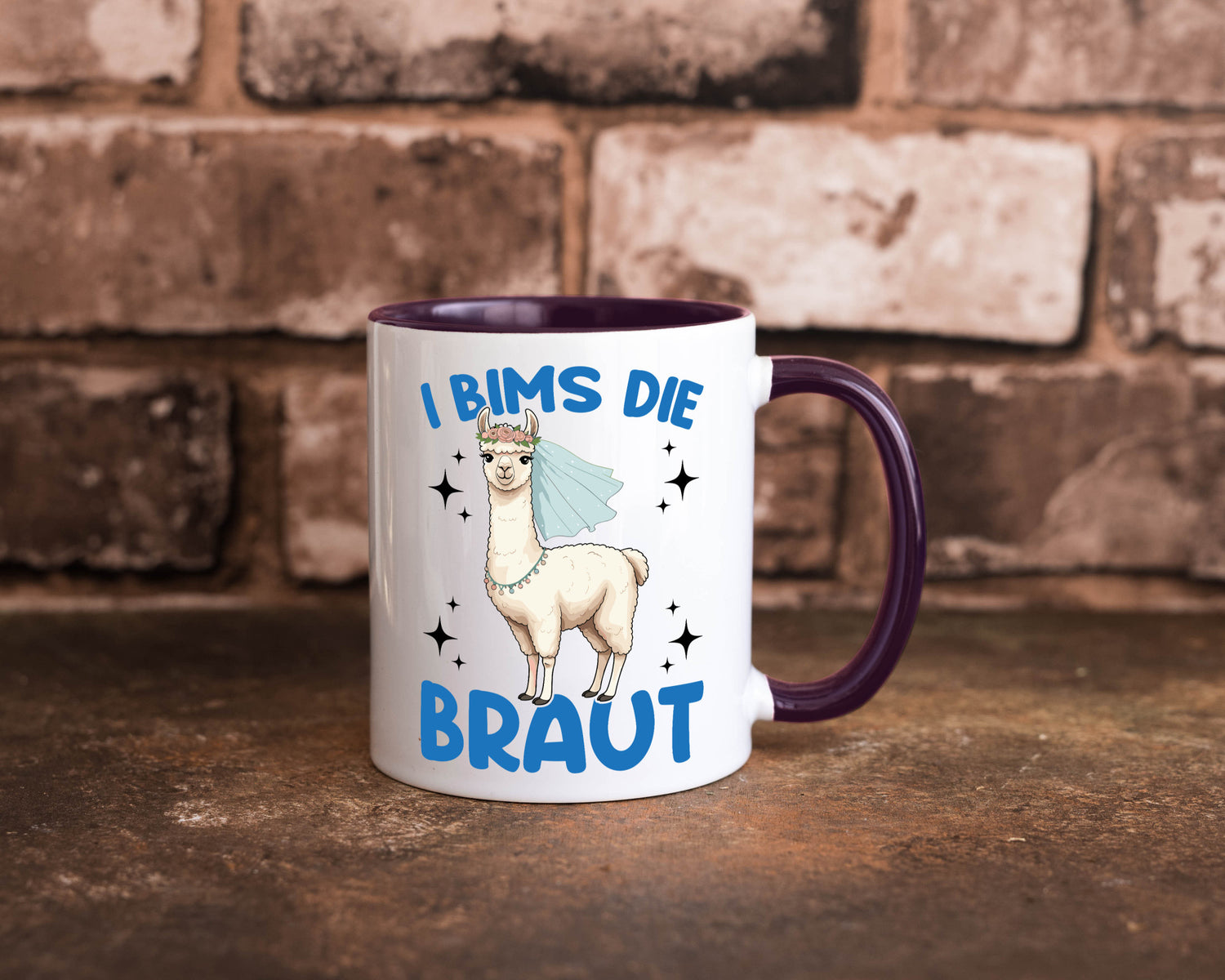 I Bims die Braut | Lama JGA Hochzeit lustig Humor Geschenkidee Geschenk Tasse