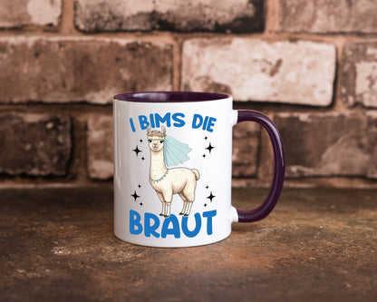 I Bims die Braut | Lama JGA Hochzeit lustig Humor Geschenkidee Geschenk Tasse