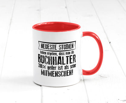 Neuste Studien: Buchhalter | Buchhaltung Humor Geschenkidee Tasse