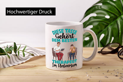 Im Universum: Therapeut | Psychotherapie Therapie Humor Geschenkidee Tasse