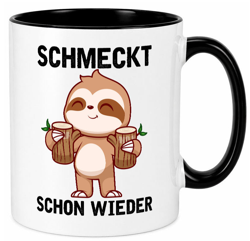Schmeckt schon wieder | Frankfurt Hessen v2 Geschenkidee Humor Tasse