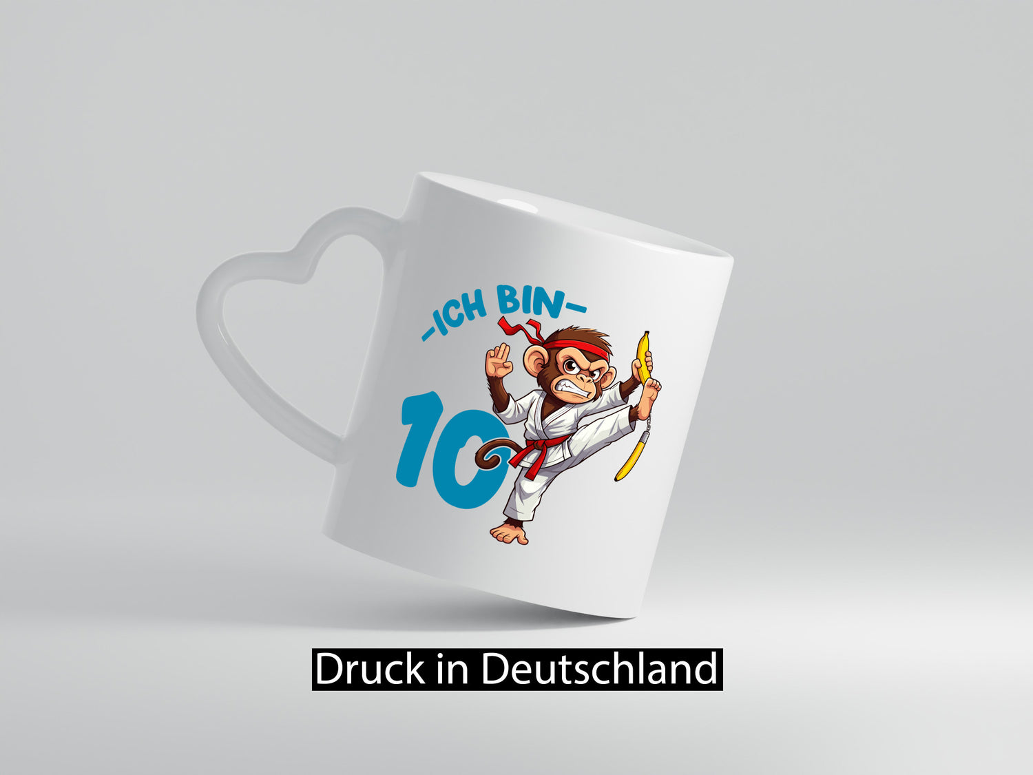 Ich bin 10 | 10. Geburtstag Karate Kampfsport Affe Geschenk Geschenkidee