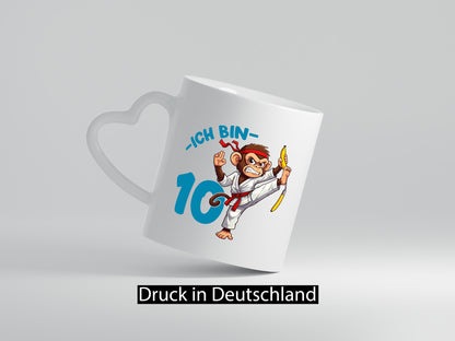 Ich bin 10 | 10. Geburtstag Karate Kampfsport Affe Geschenk Geschenkidee