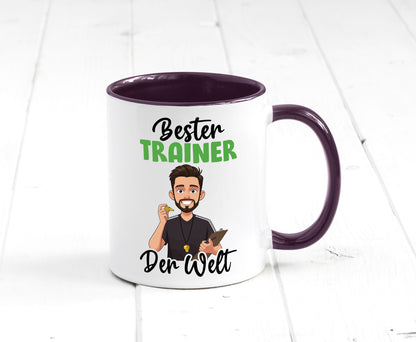 Bester Trainer | Verein Sport v2 Humor Geschenkidee Tasse