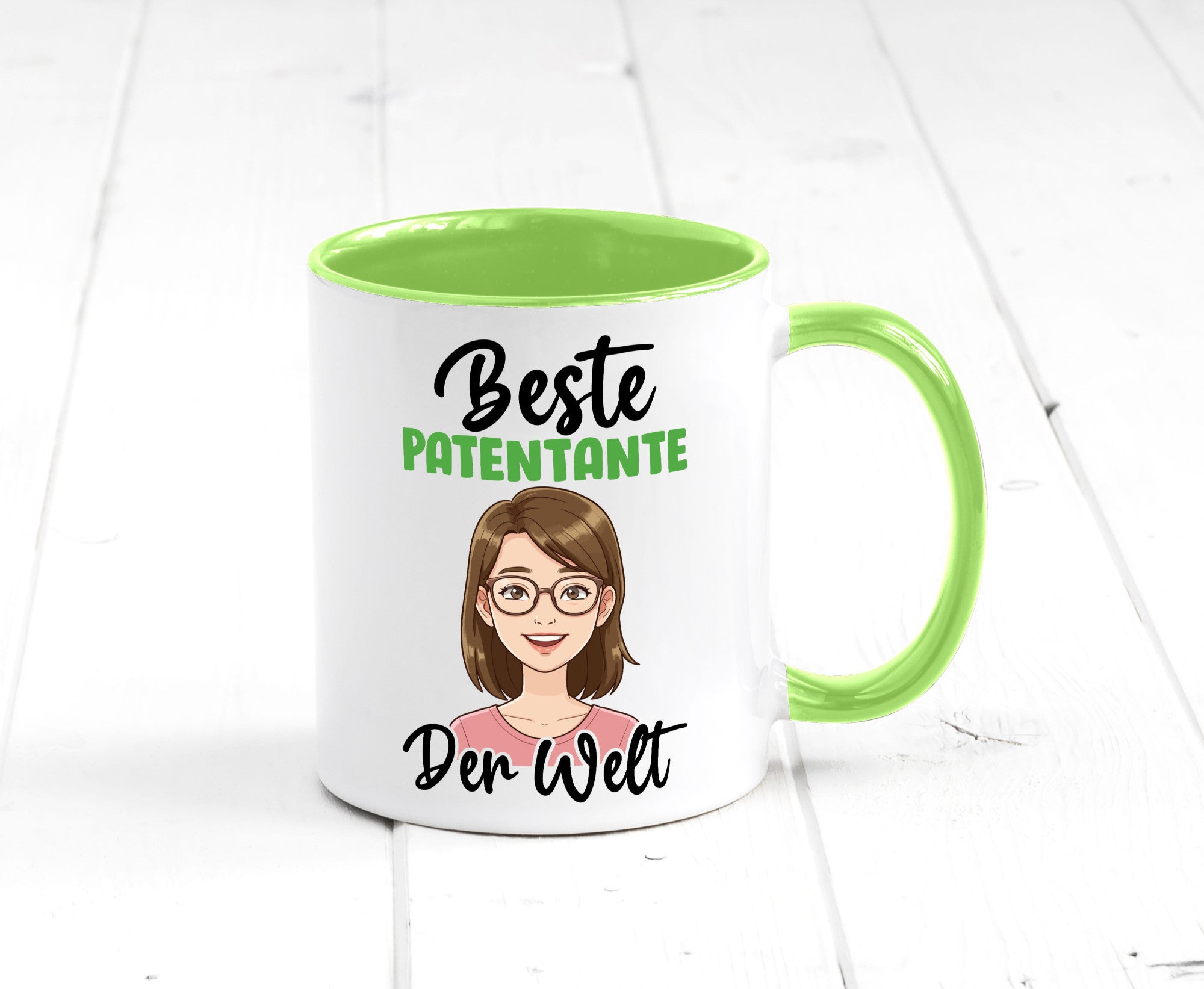 Beste Patentante | Tante lustiger Spruch Geschenk Humor Geschenkidee Tasse