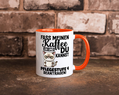 Fass meinen Kaffee an | Pflegestufe 4 Krankenschwester v3 Geschenkidee Humor