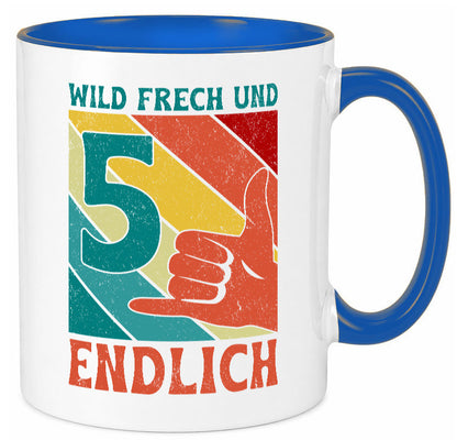 5. Geburtstag | 5 Jahre Wild und Frech Geschenk Geschenkidee lustiger Spruch