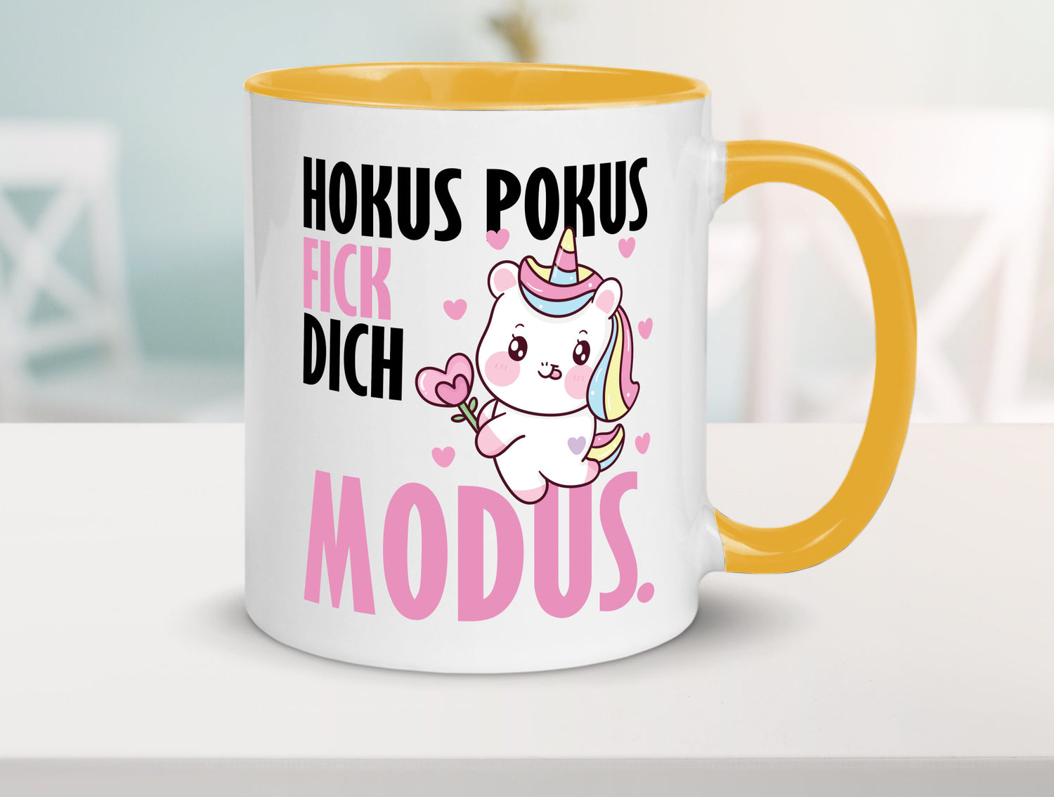 Hokus Pokus lustiger Spruch Geschenk Humor Geschenkidee Tasse