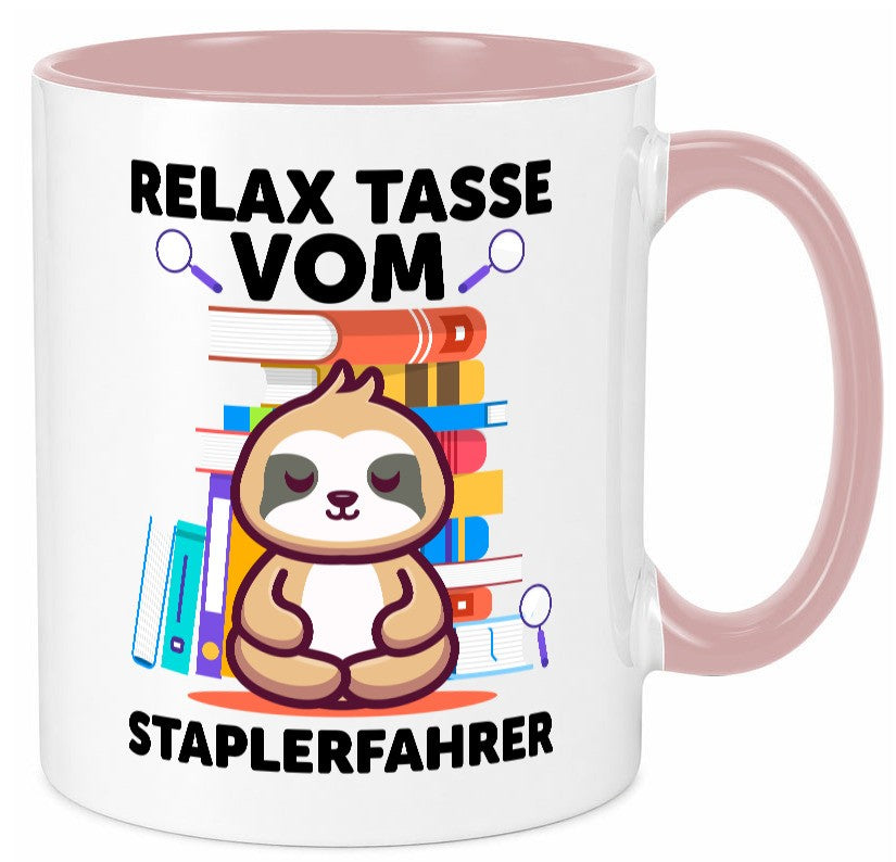 Relax Tasse: Staplerfahrer | Gabelstapler Fahrer lustig Humor Geschenkidee