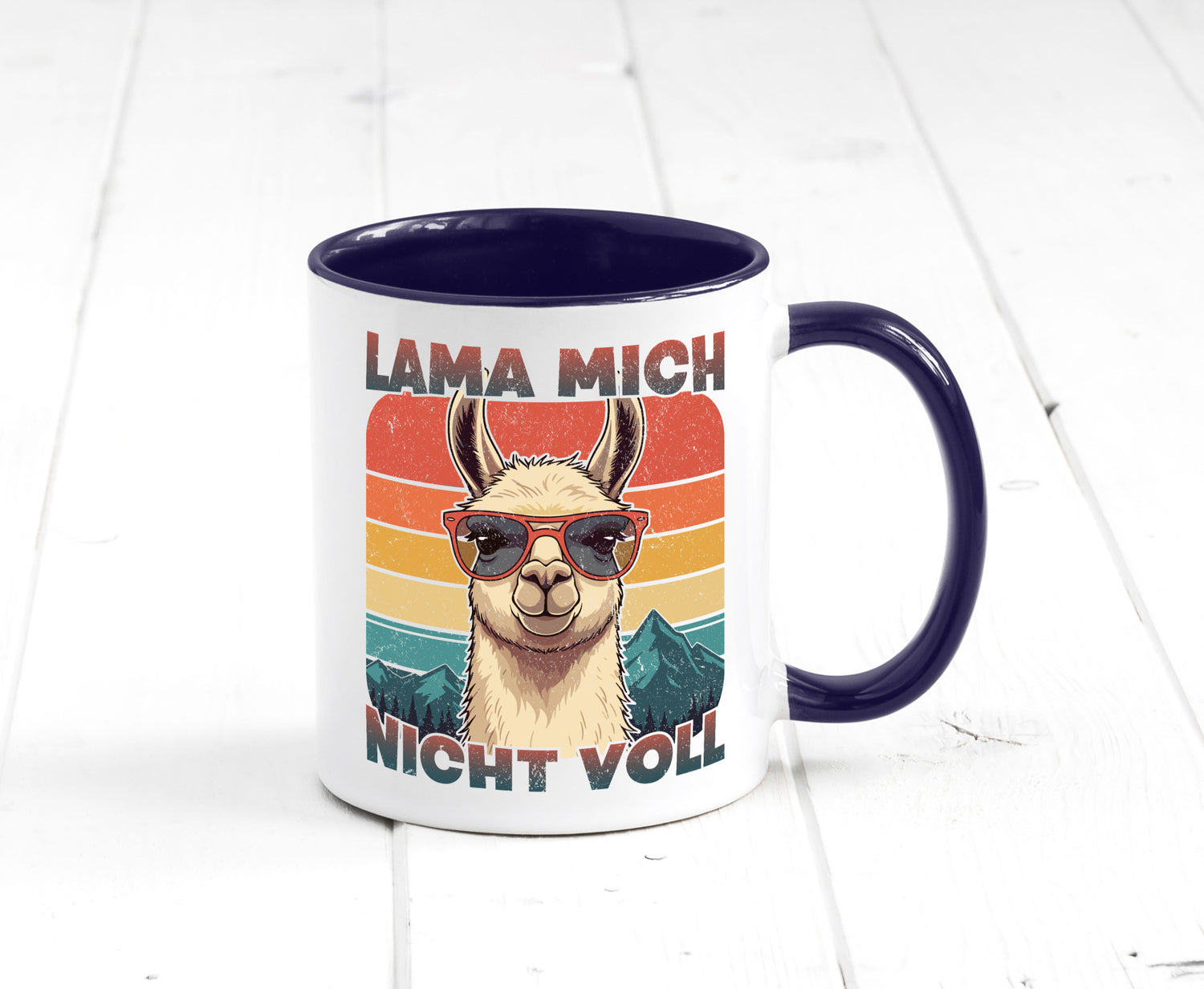 Lama mich nicht voll | Alpaka Kamel Retro lustig Humor Geschenkidee Geschenk