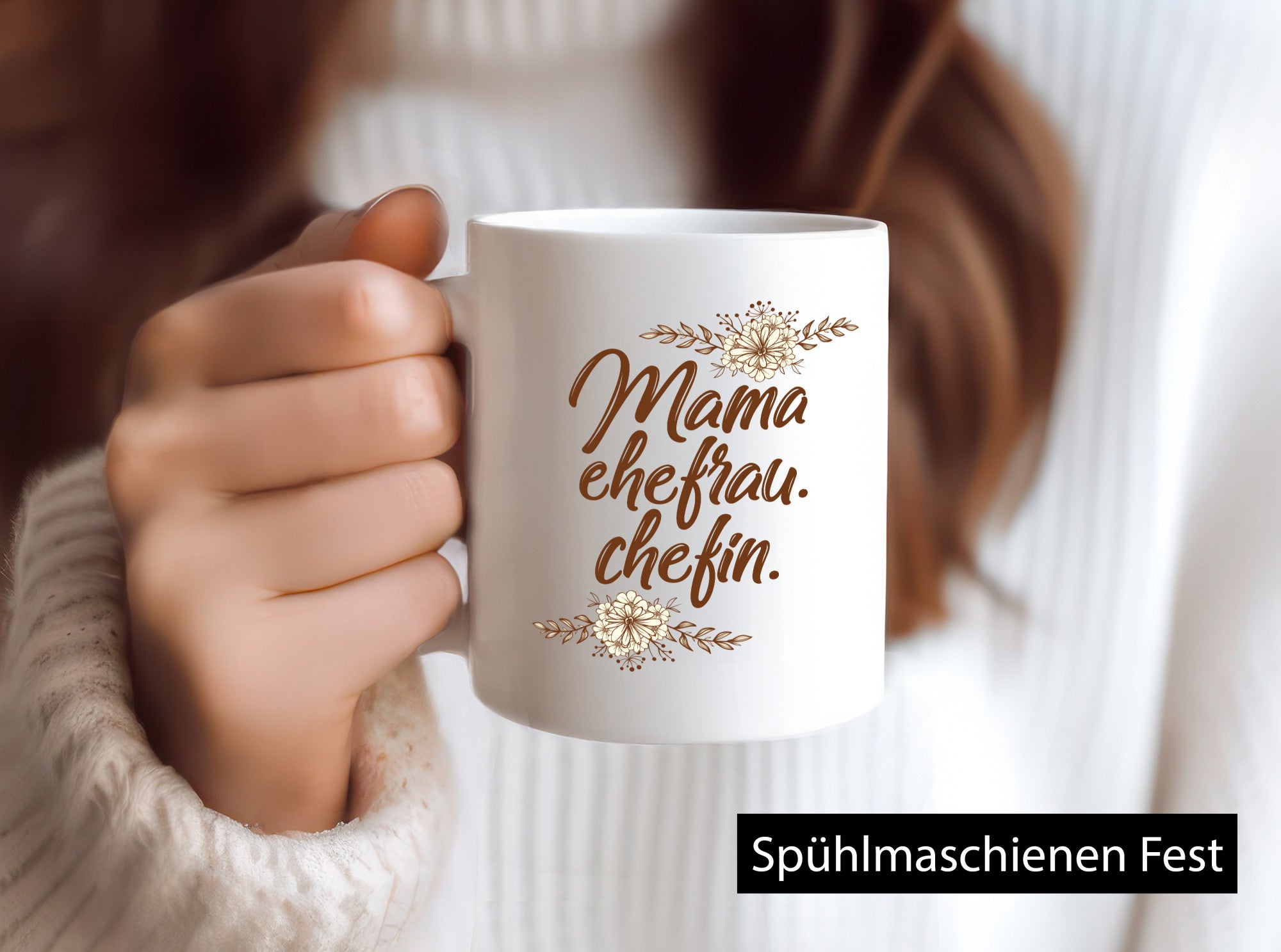 Mama Ehefrau Chefin | ist der Boss Beste Humor Familie Geschenkidee Tasse