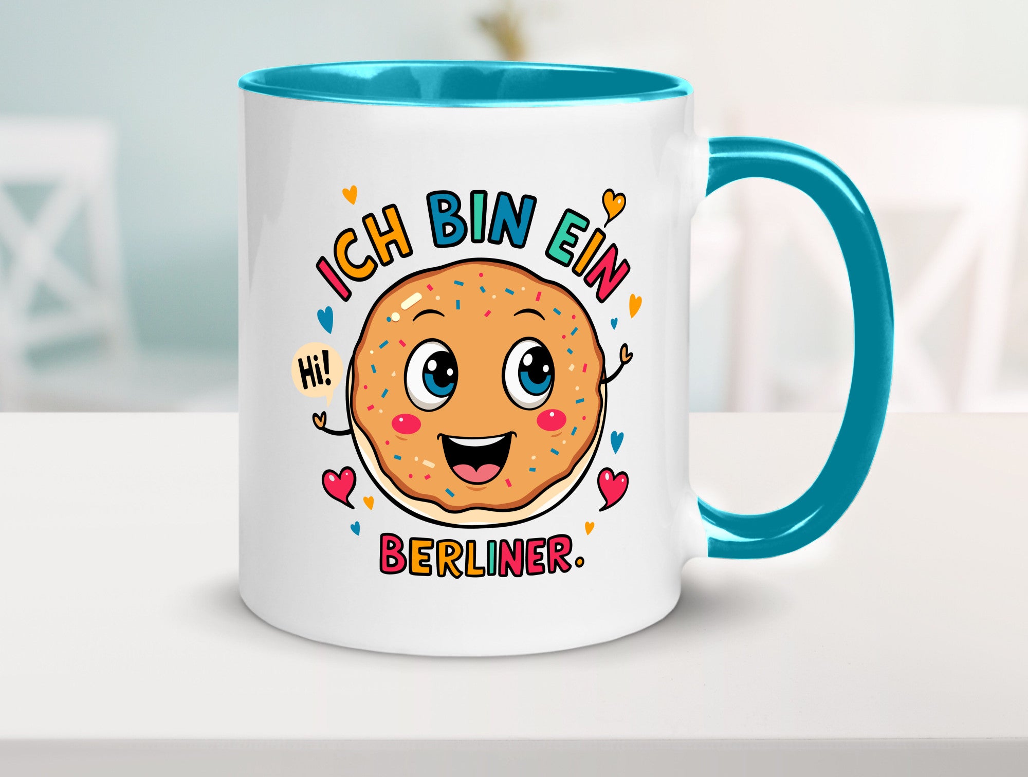 Ich bin ein Berliner | Krapfen Pfannkuchen Humor Geschenkidee Tasse