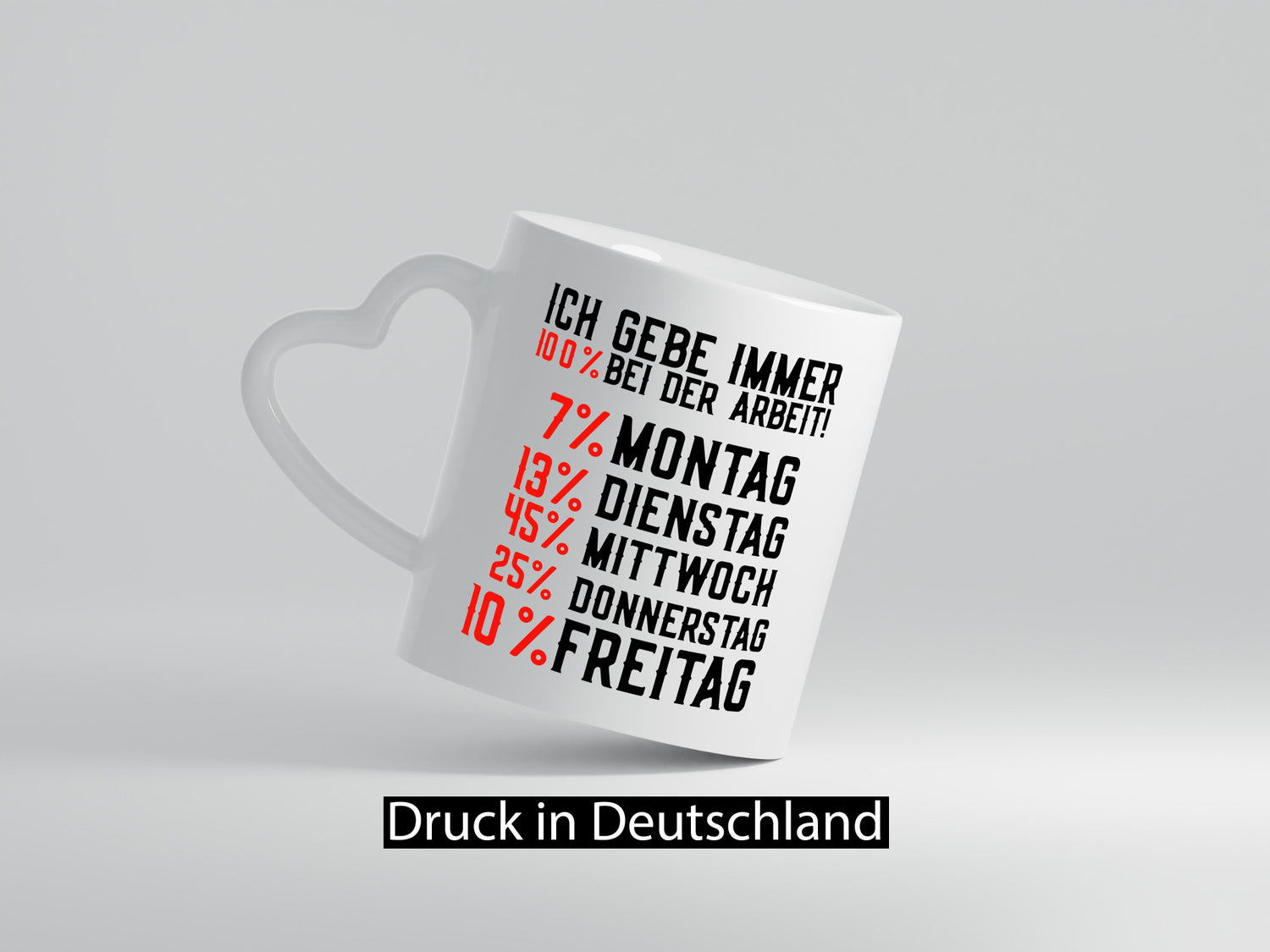 100% at Work | Job Weekdays Funny Saying Funny Gift Colleagues