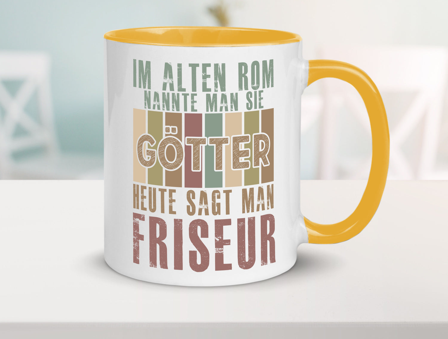 Heute sagt man: Friseur | Frisör Geschenkidee Humor Tasse