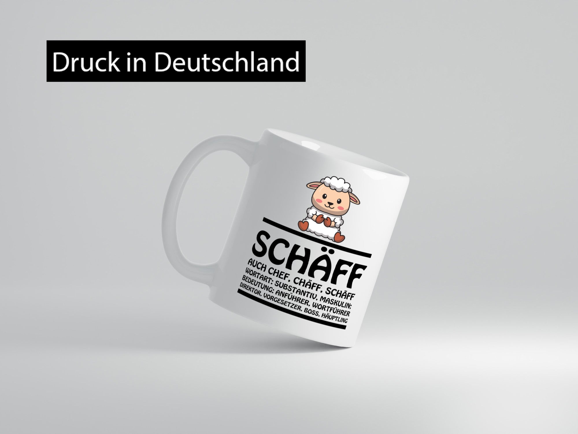 Schaff ? Chef Tasse Geschenk Arbeit Kollegen Büro lustiger Spruch