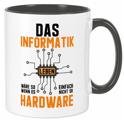 Informatik Leben | Hardware Nerd Software Entwickler Geschenkidee Humor Tasse