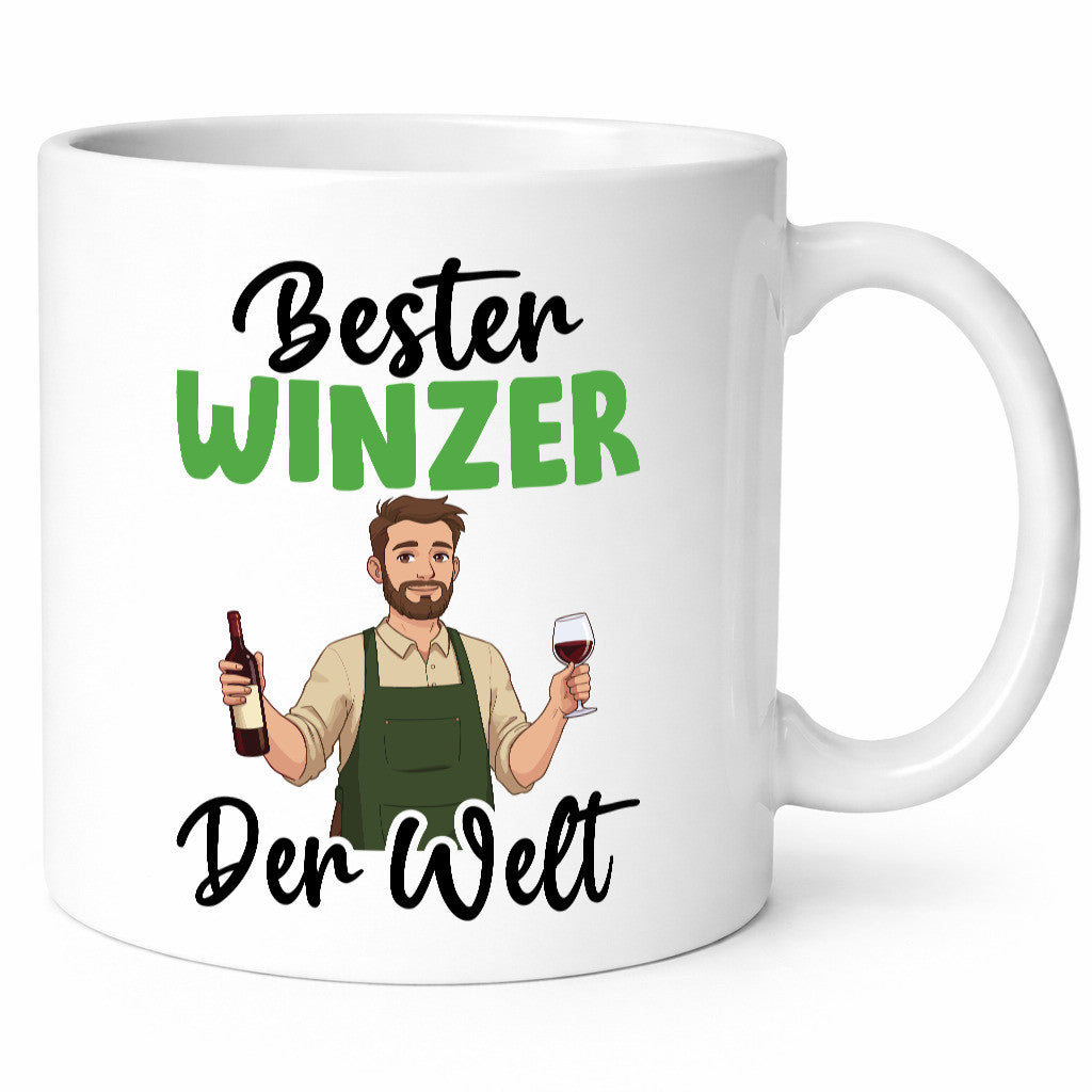 Bester Winzer | Weinbauer Wein v2 Humor Geschenkidee Tasse