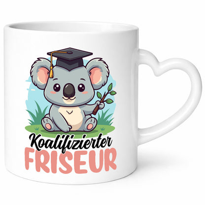 Koalifizierter Friseur | Frisör lustig Humor Geschenkidee Geschenk Tasse